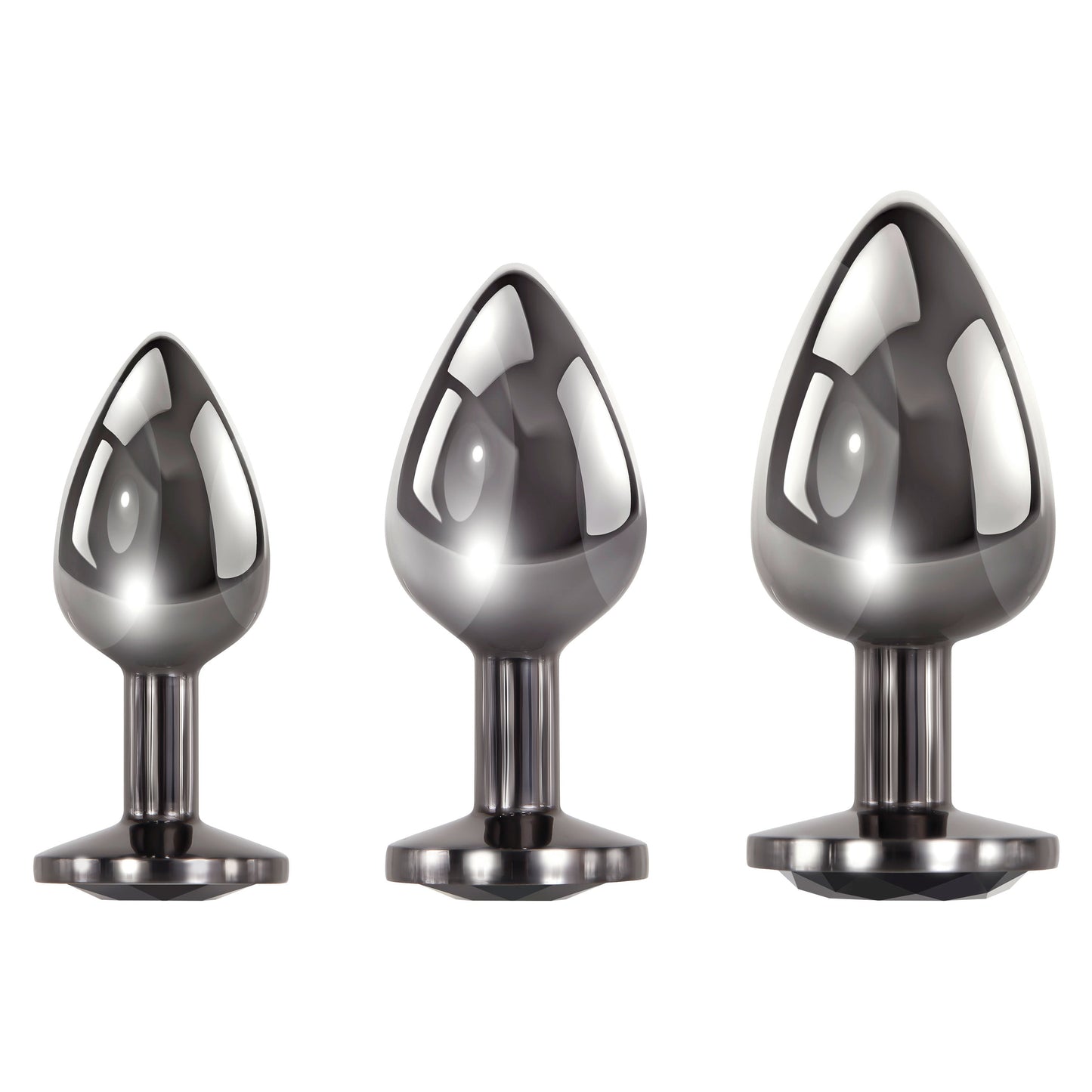 Black Gem Anal Plug Set - Not Very Vanilla