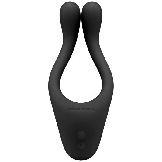 Tryst Multi Erogenous Zone Silicone Massager - Black - Not Very Vanilla