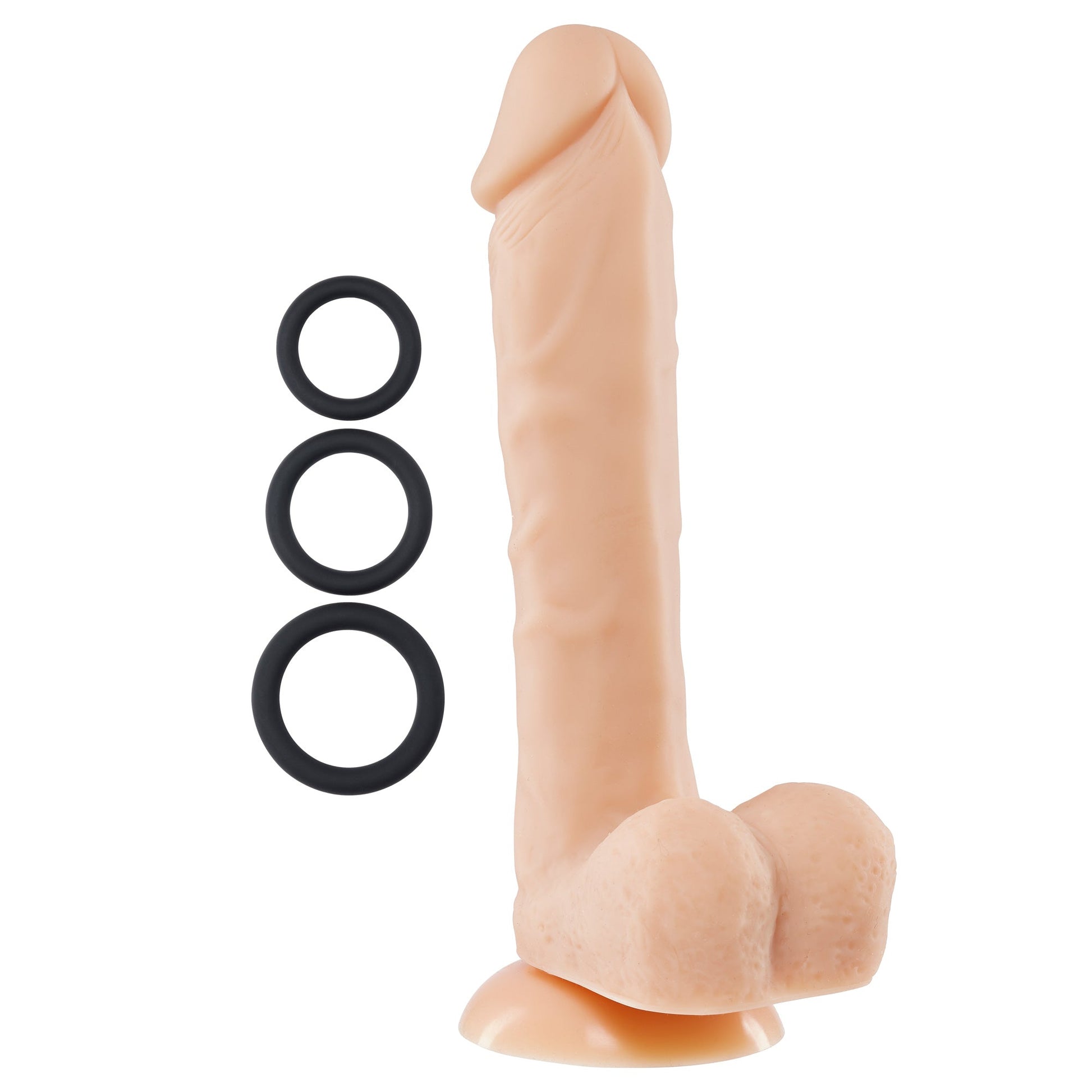 9 Inch Silicone Pro Odorless Dong - Flesh - Not Very Vanilla