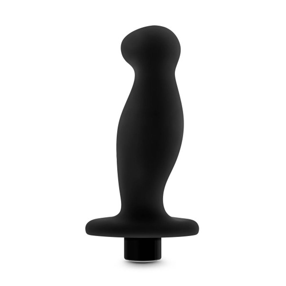 Anal Adventures- Platinum- Silicone Vibrating Prostate Massager 02-Black - Not Very Vanilla