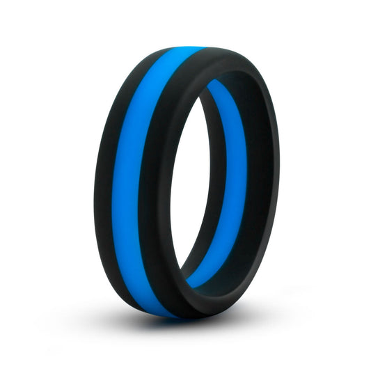 Performance - Silicone Go Pro Cock Ring - Black/blue/black - Not Very Vanilla