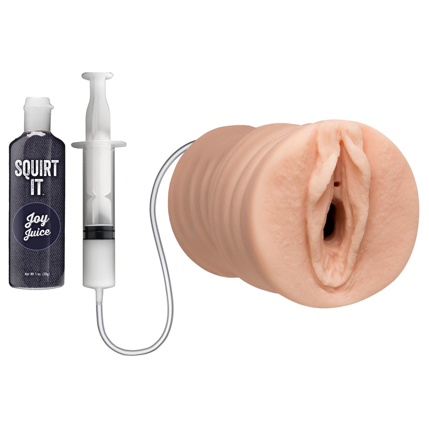 Squirt It - Squirting Pussy Stroker With Joy Juice - Vanilla - Not Very Vanilla