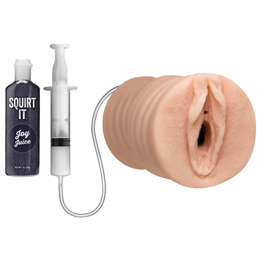 Squirt It - Squirting Pussy Stroker With Joy Juice - Vanilla - Not Very Vanilla