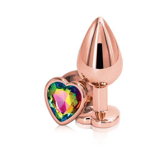 Rear Assets - Rose Gold Heart - Medium - Rainbow - Not Very Vanilla