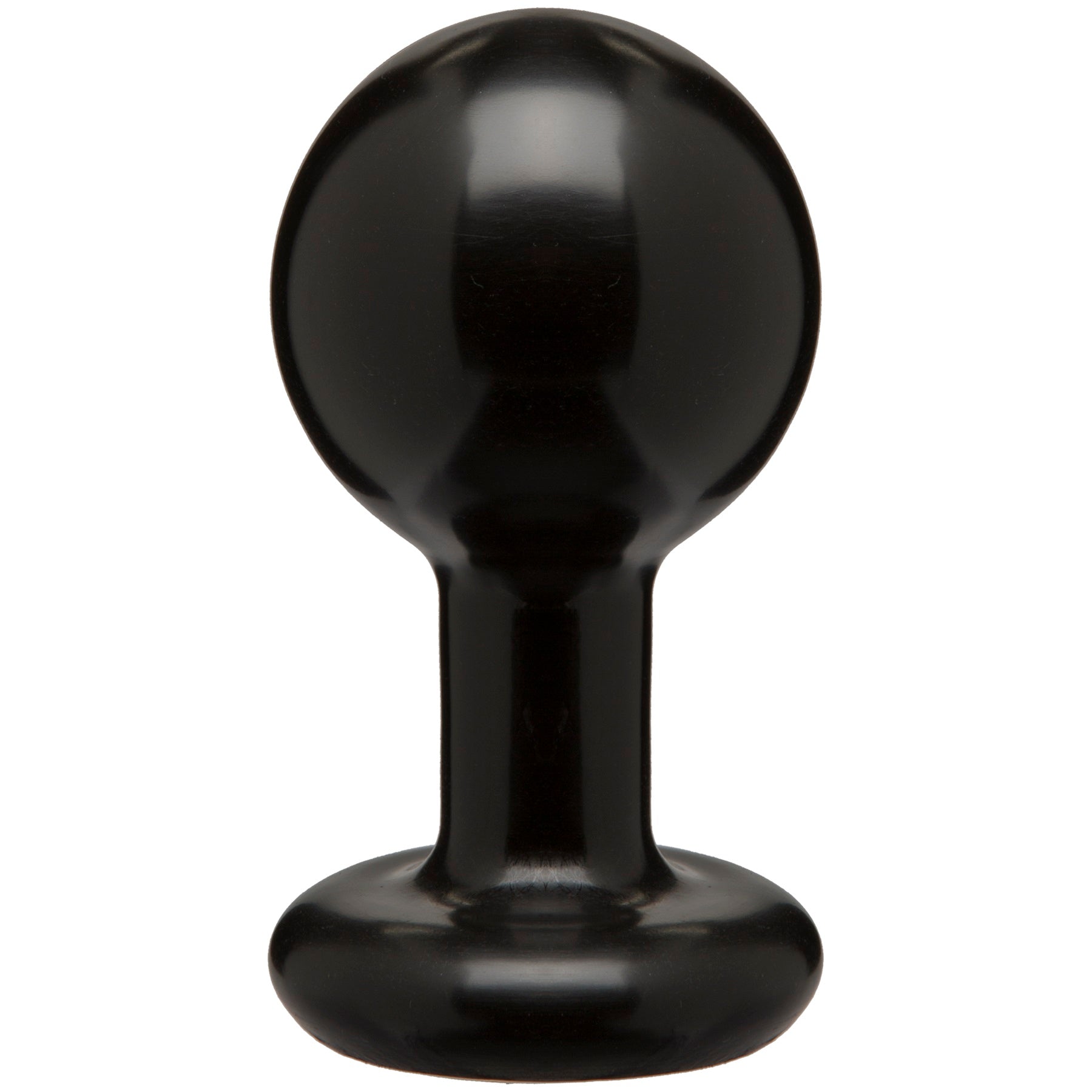 Round Butt Plug - Medium - Black - Not Very Vanilla