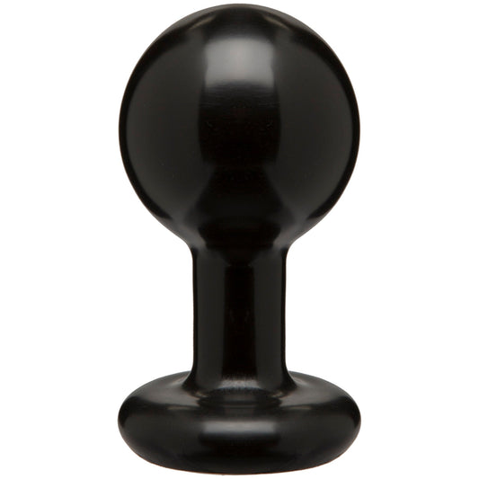 Round Butt Plug - Medium - Black - Not Very Vanilla