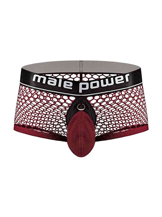 Cock Pit Net Mini Cock Ring Short - Extra Large - Burgundy - Not Very Vanilla