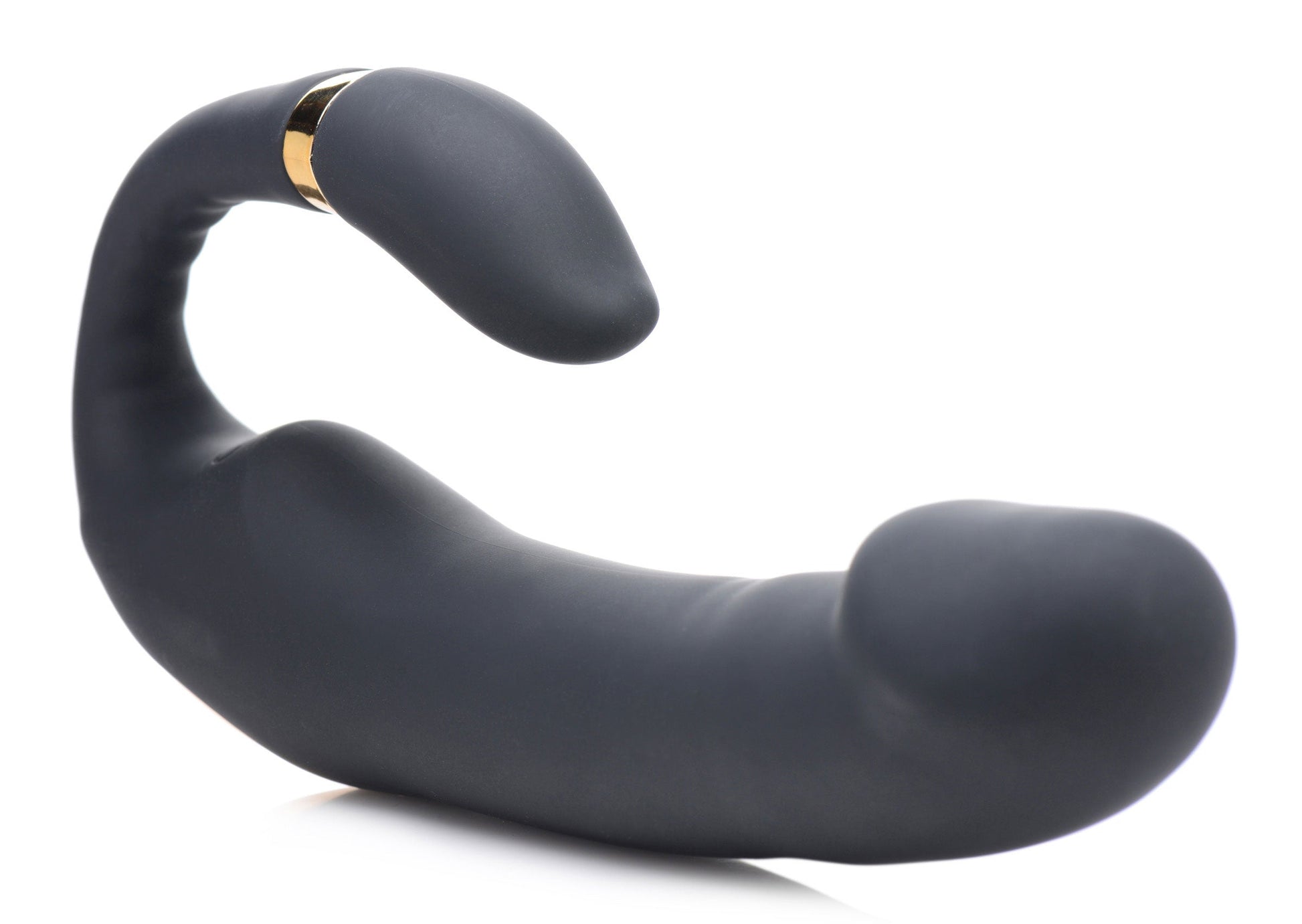 10x Pleasure Pose Come Hither Silicone Vibe With Poseable Clit Stim - Not Very Vanilla