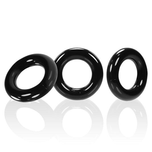 Willy Rings 3-Pack Cockrings - Black - Not Very Vanilla