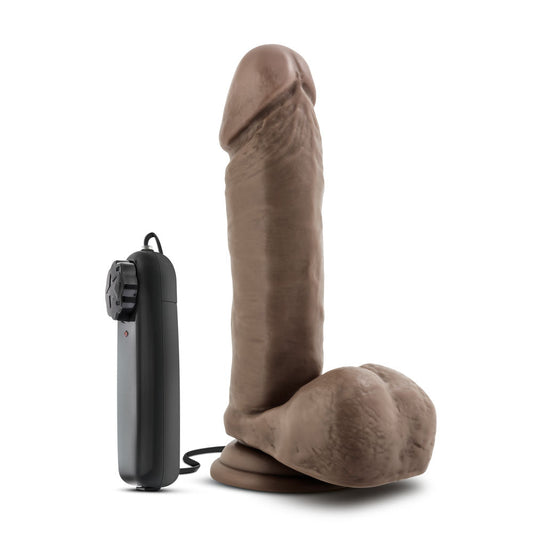 X5 Plus - 8 Inch Gyrating Vibrating Cock - Chocolate - Not Very Vanilla