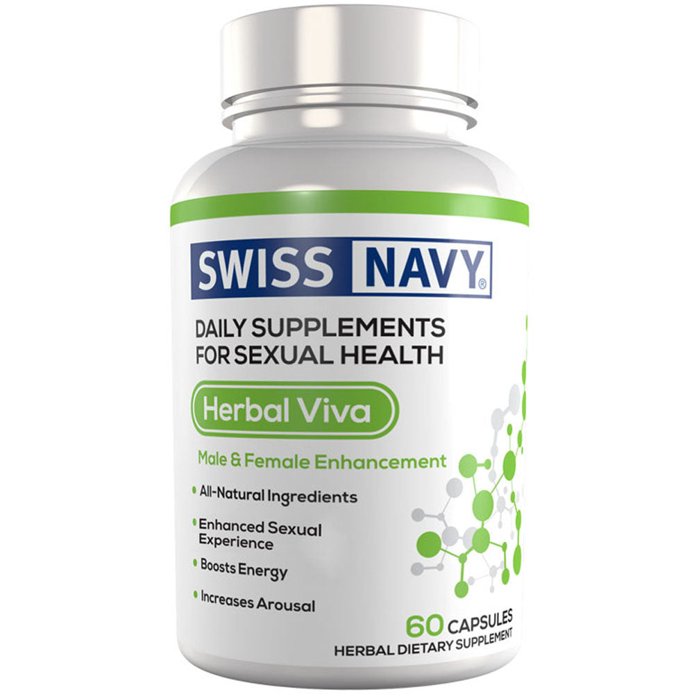 Swiss Navy Herbal Viva Him & Her Enchancement 60 Ct - Not Very Vanilla