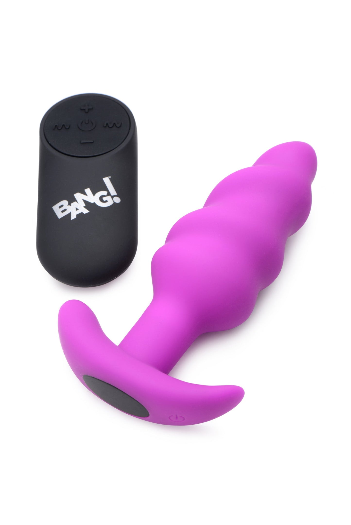 21x Silicone Swirl Plug With Remote - Purple - Not Very Vanilla