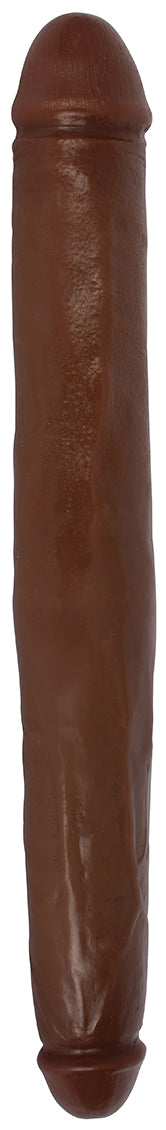 Jock 18 Inch Tapered Double Dildo - Chocolate - Not Very Vanilla