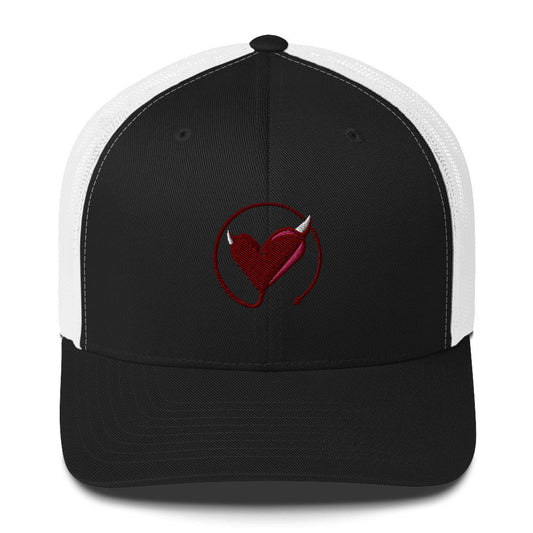 Devilish Heart Icon Trucker Cap - Not Very Vanilla