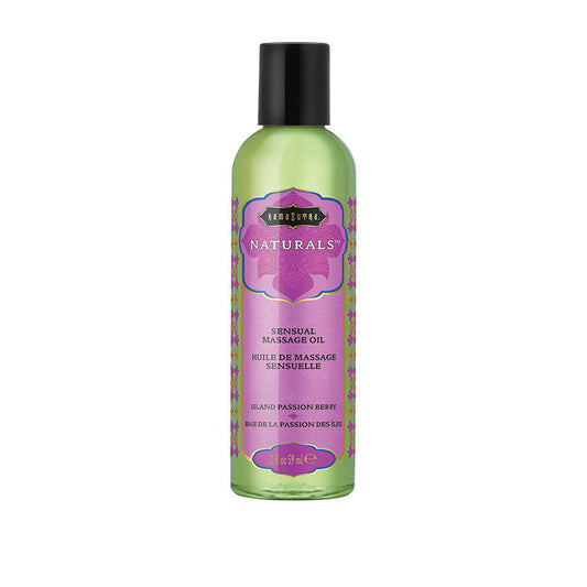 Naturals Massage Oil - Island Passion Berry - 2 Fl Oz (59 ml) - Not Very Vanilla