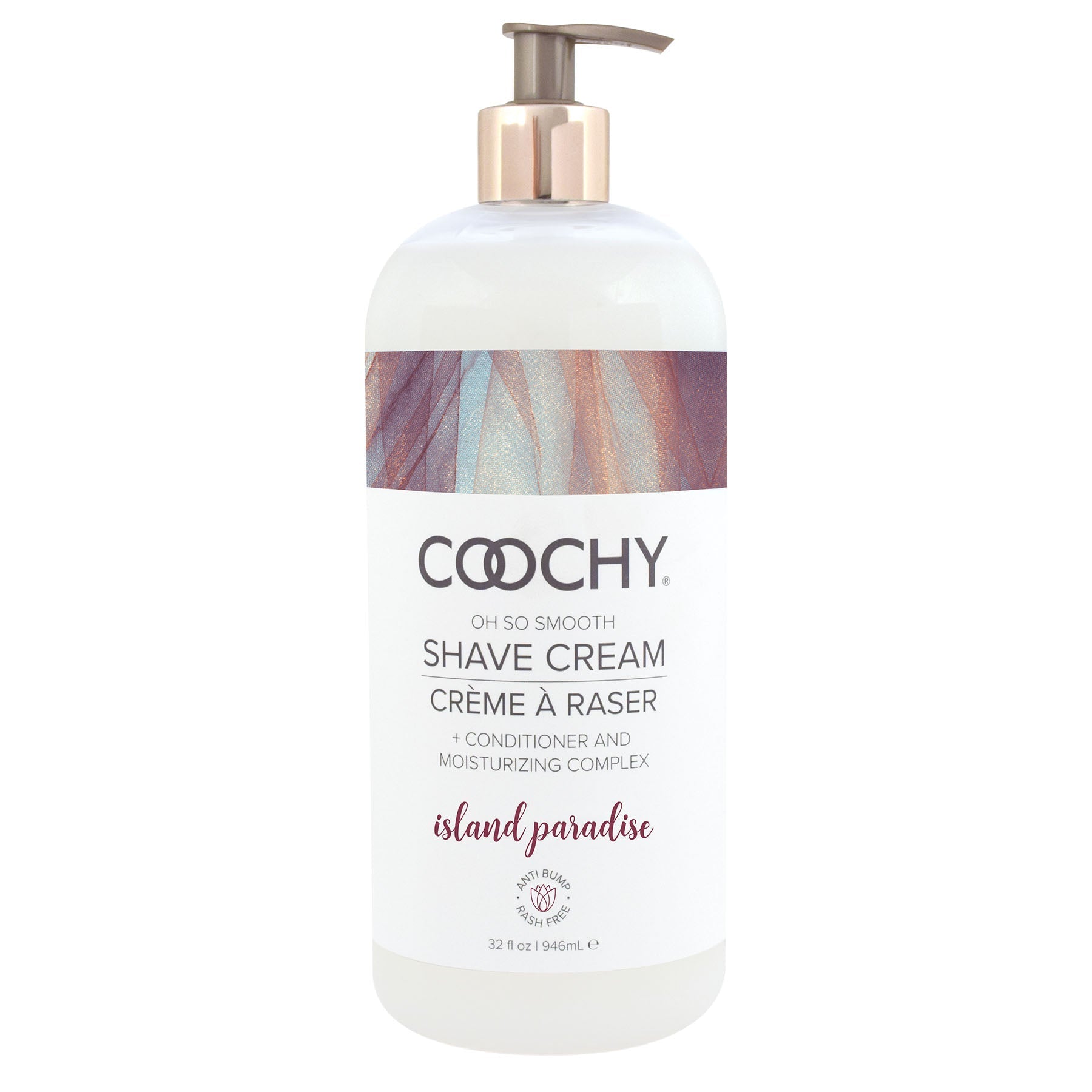 Coochy Shave Cream Island Paradise 32 Oz - Not Very Vanilla