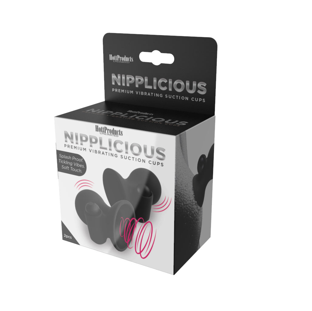 Nipplicious - Vibrating Nipple Suction Cups - Black - Not Very Vanilla