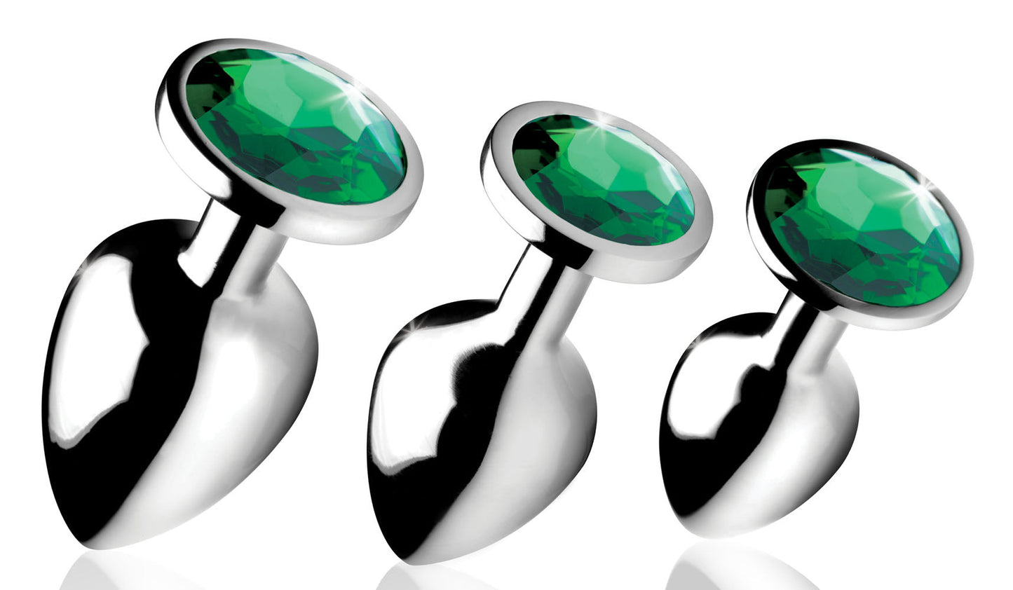 Emerald Gem Anal Plug Set - Not Very Vanilla