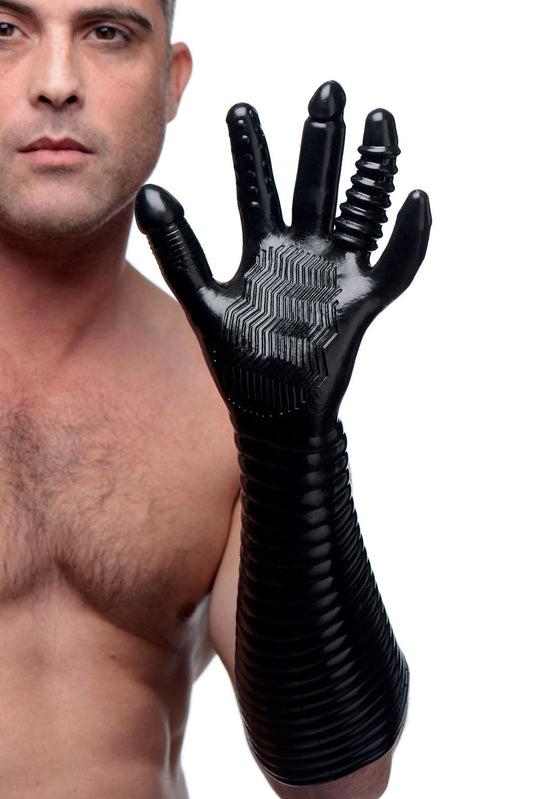 Pleasure Fister Textured Fisting Glove - Not Very Vanilla