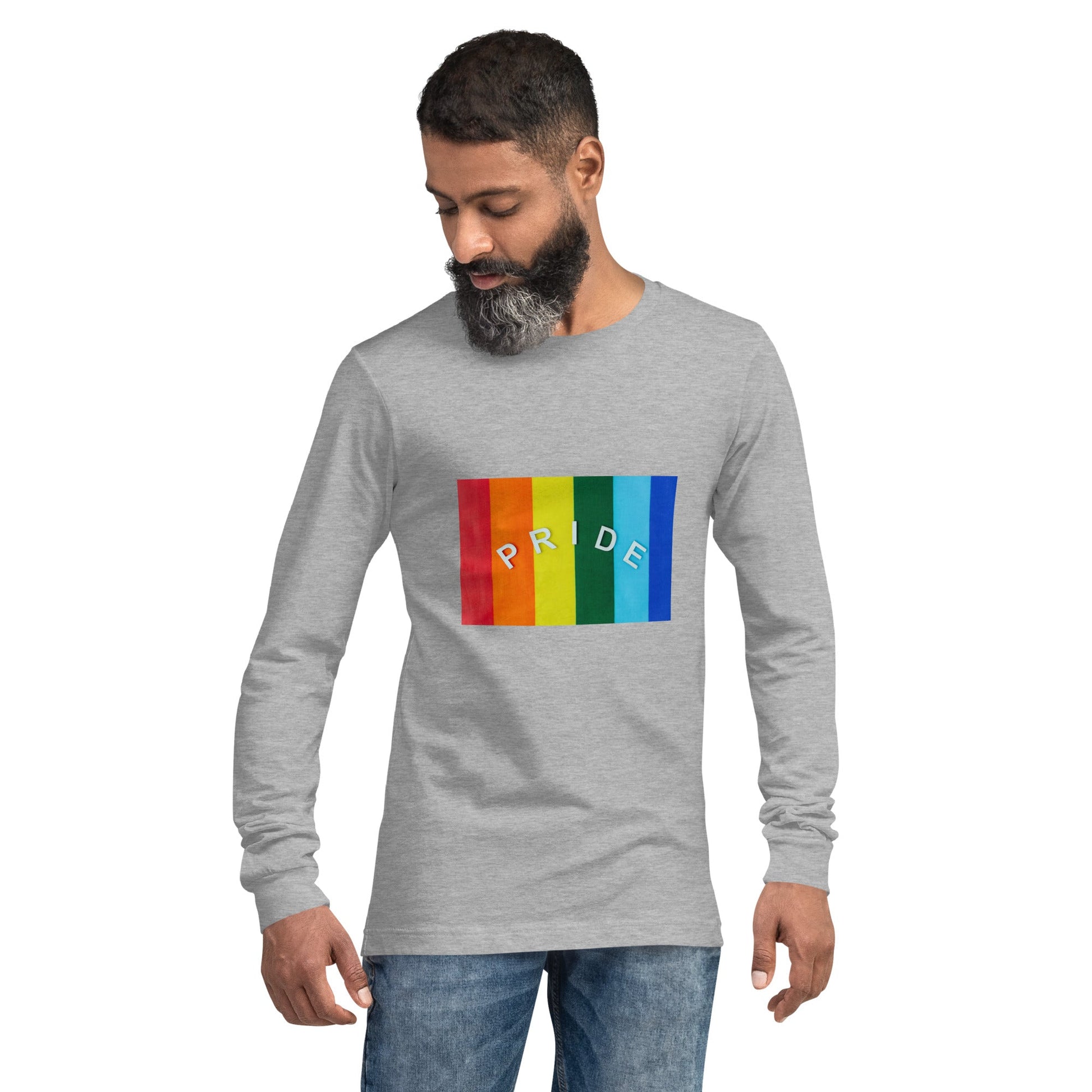 Pride Flag Unisex Long Sleeve Tee - Not Very Vanilla