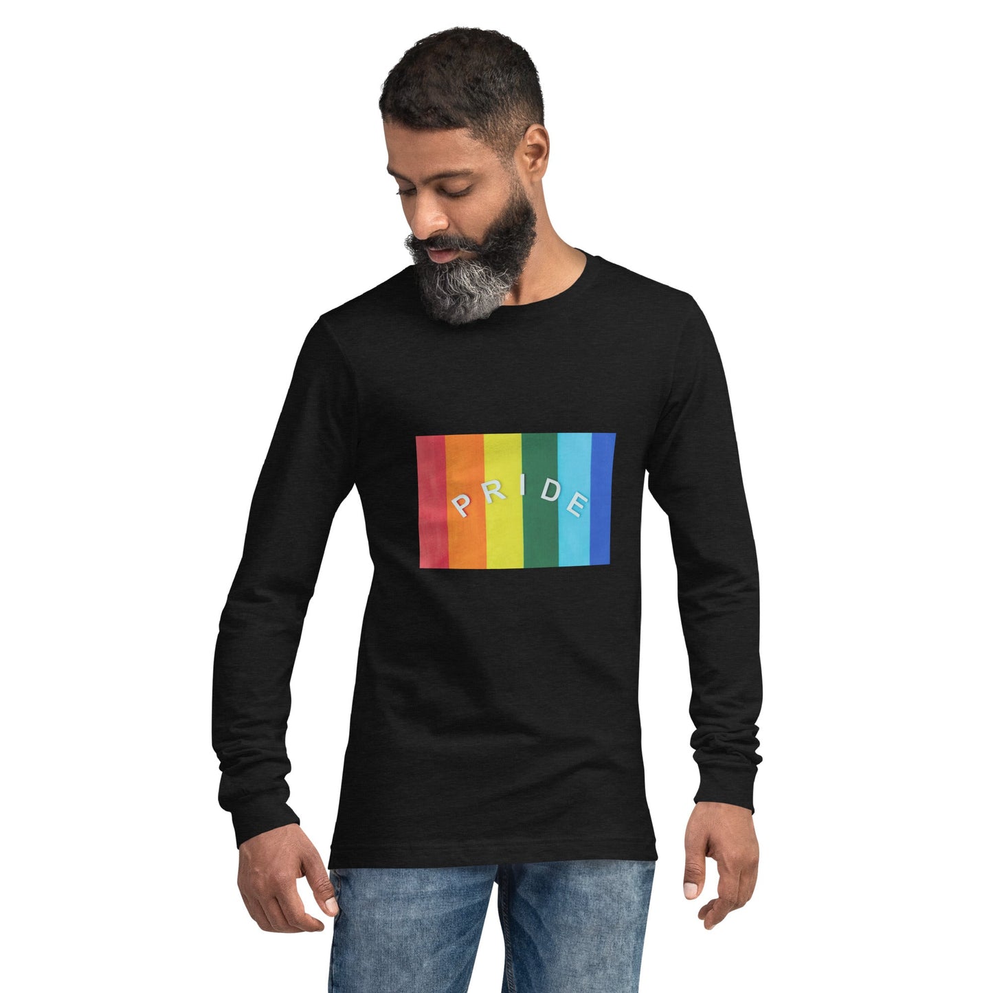 Pride Flag Unisex Long Sleeve Tee - Not Very Vanilla