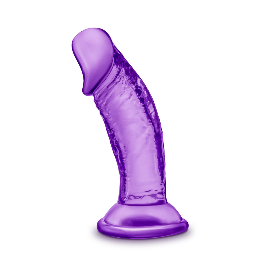 B Yours - Sweet n' Small 4 Inch Dildo With Suction Cup - Purple - Not Very Vanilla