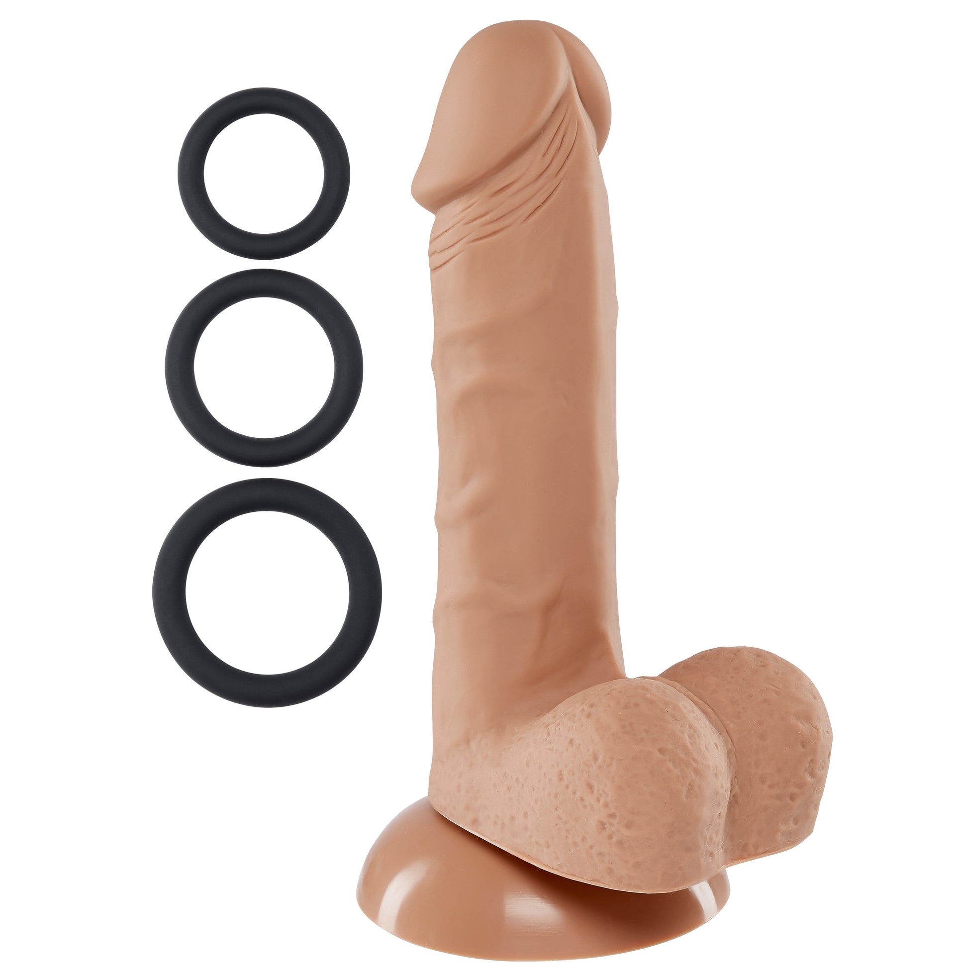 Pro Sensual Series 6 Inch Silicone Pro Odorless Dong - Tan - Not Very Vanilla