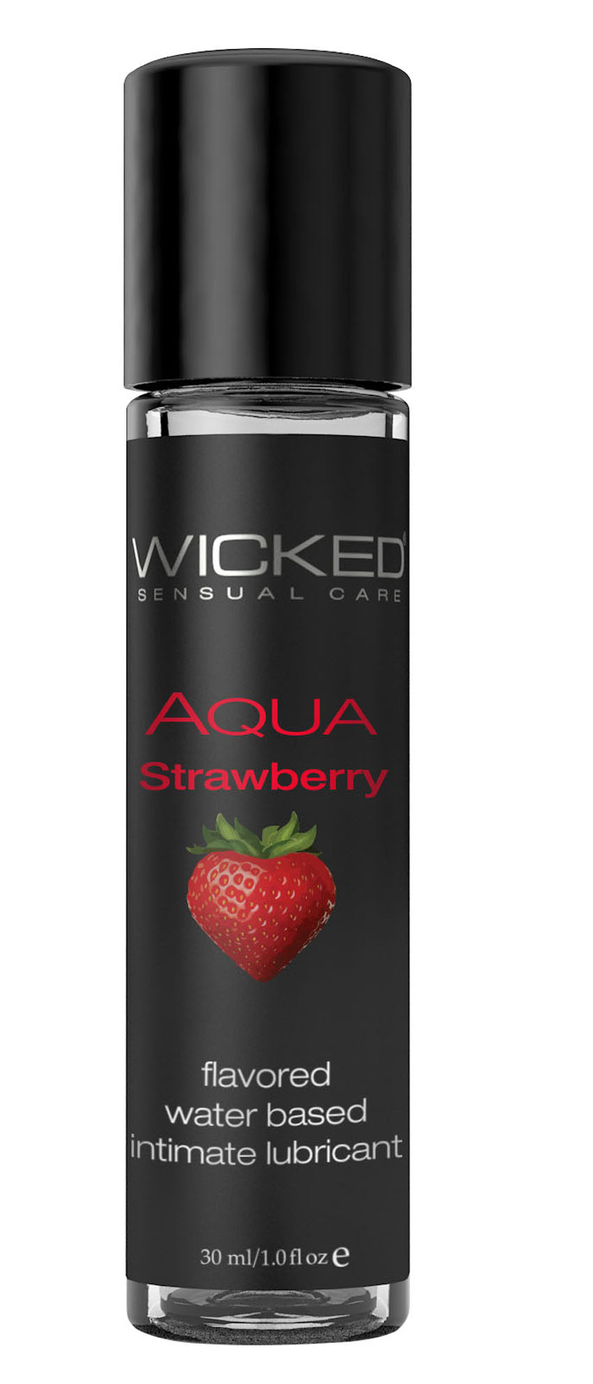 Aqua Strawberry Flavored Water Based Intimate Lubricant - 1 Fl. Oz. - Not Very Vanilla