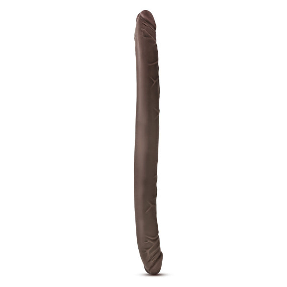 Dr. Skin - 16 Inch Double Dildo - Chocolate - Not Very Vanilla