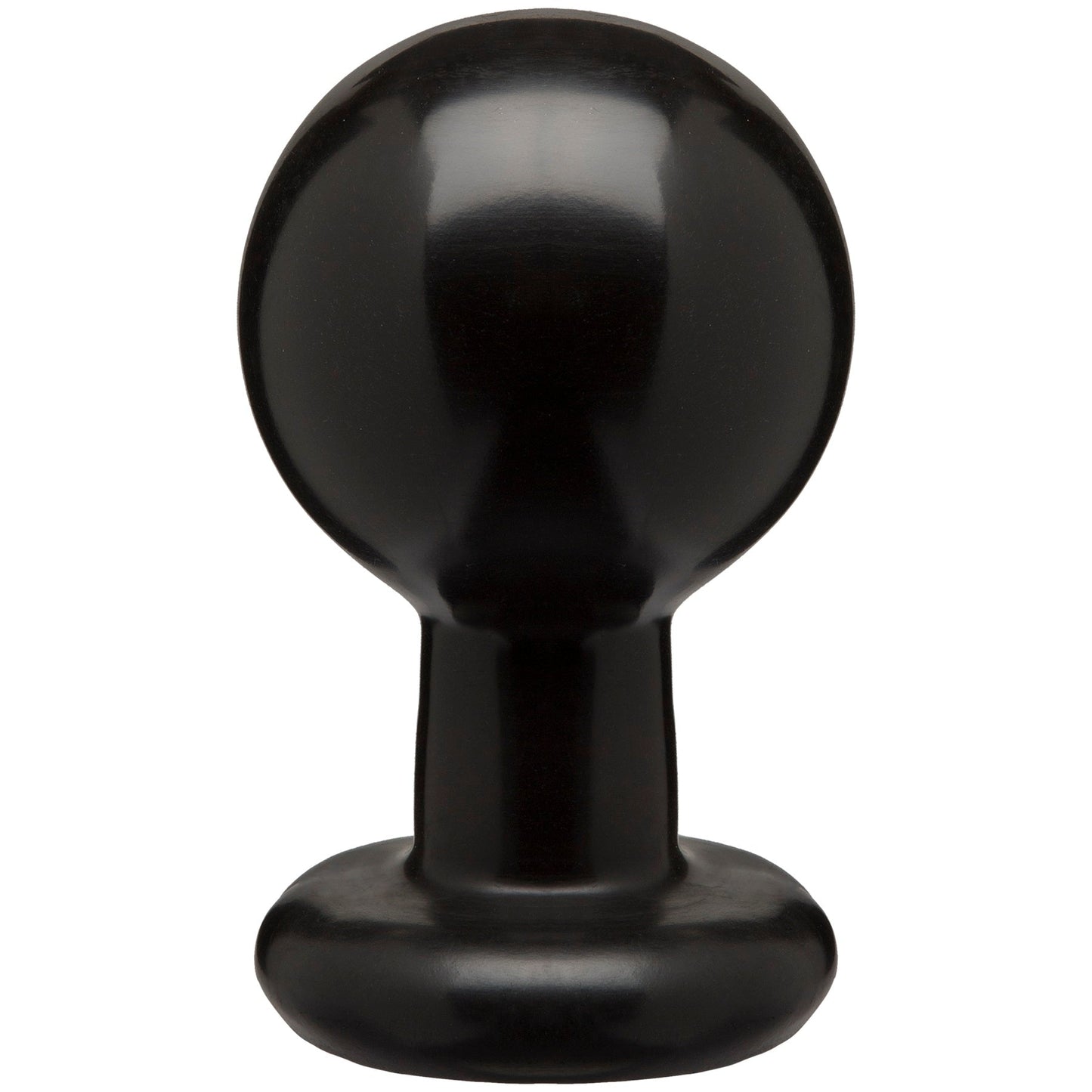 Round Butt Plug - Large - Black - Not Very Vanilla