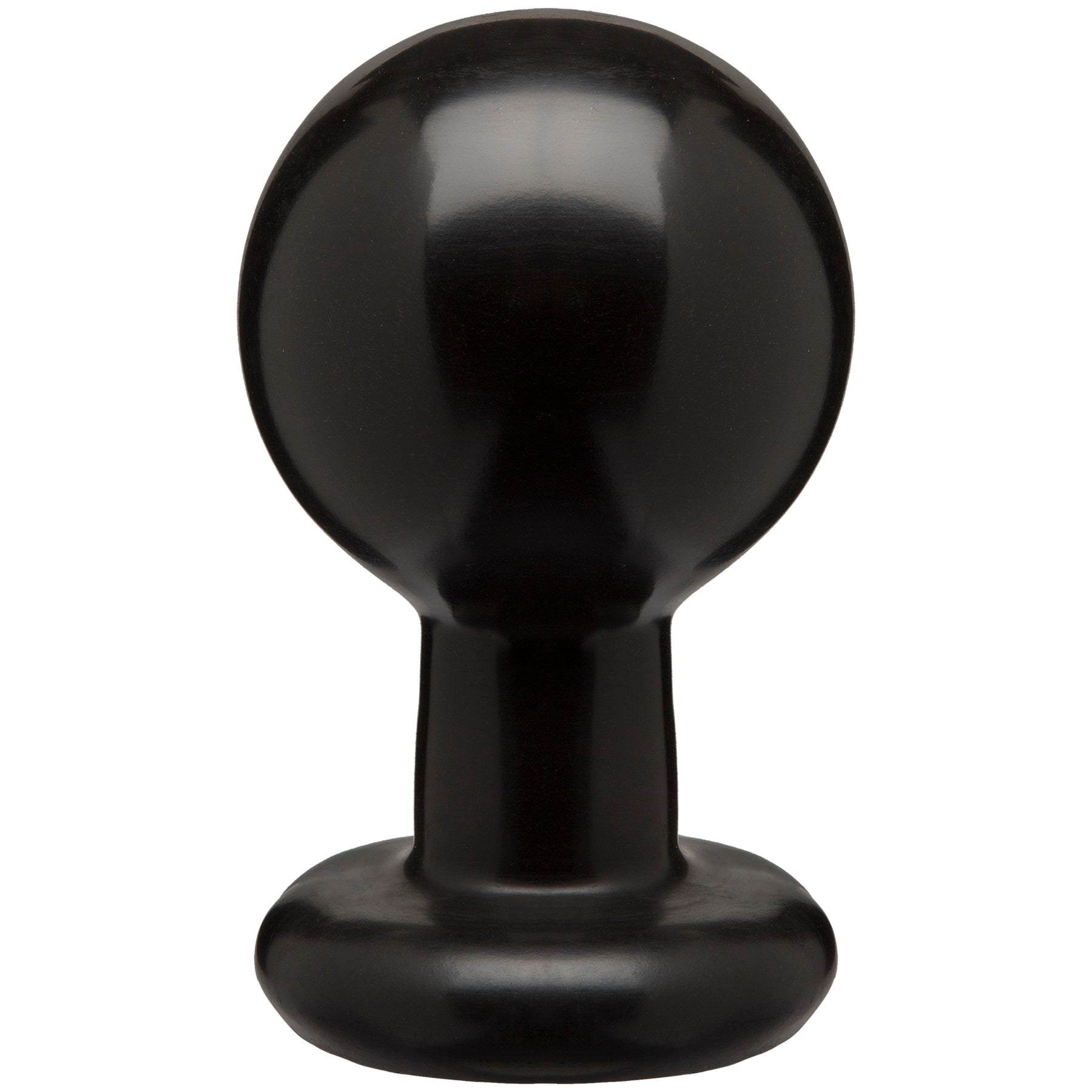 Round Butt Plug - Large - Black - Not Very Vanilla