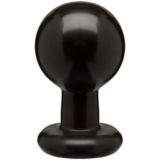 Round Butt Plug - Large - Black - Not Very Vanilla