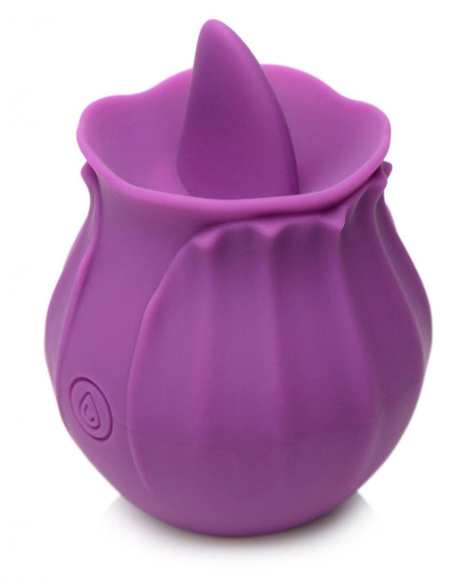 Inmi - Bloomgasm Wild Violet Licking Silicone Stimulator - Violet - Not Very Vanilla